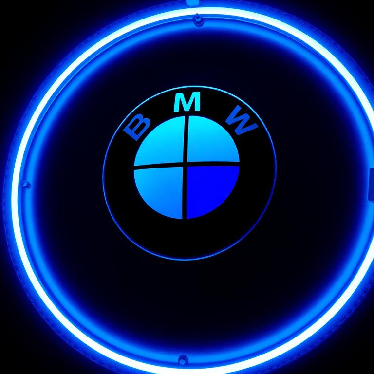 BMW neon sign