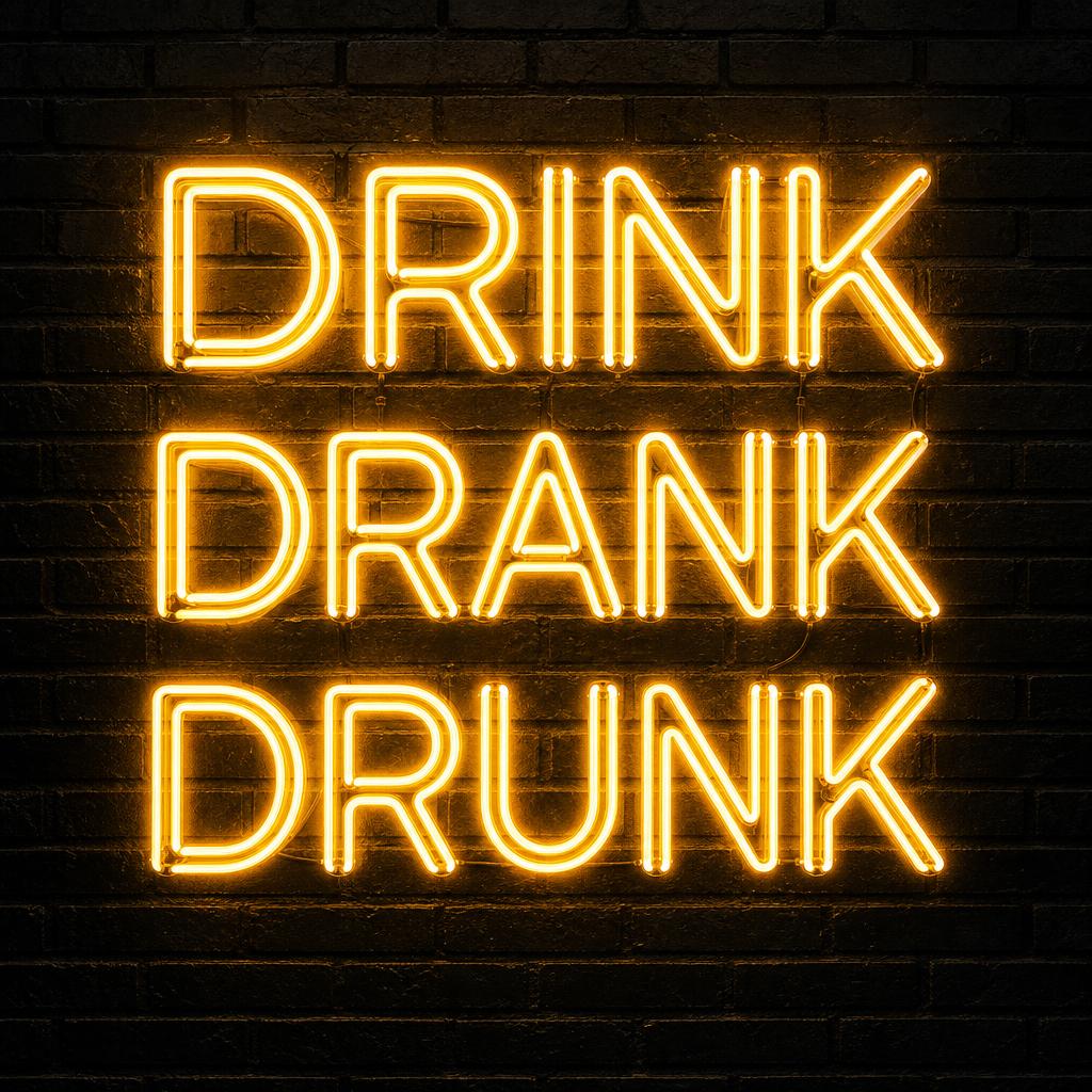Drink Drank Drunk neon sign