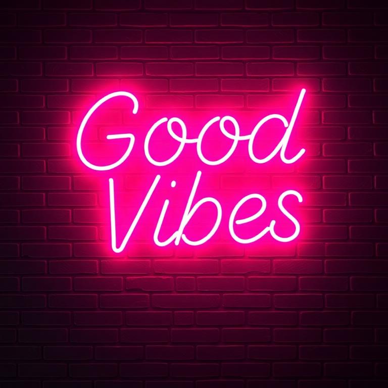 Good Vibes neon sign