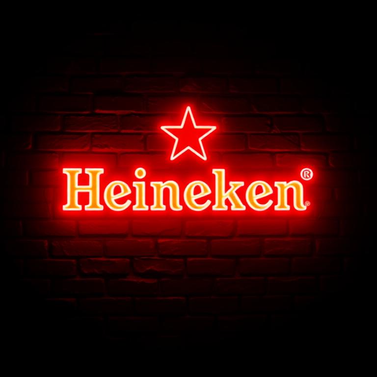 Heineken neon sign
